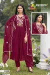 Queen By At Roman Mul Saffron Kurti With Bottom Dupatta